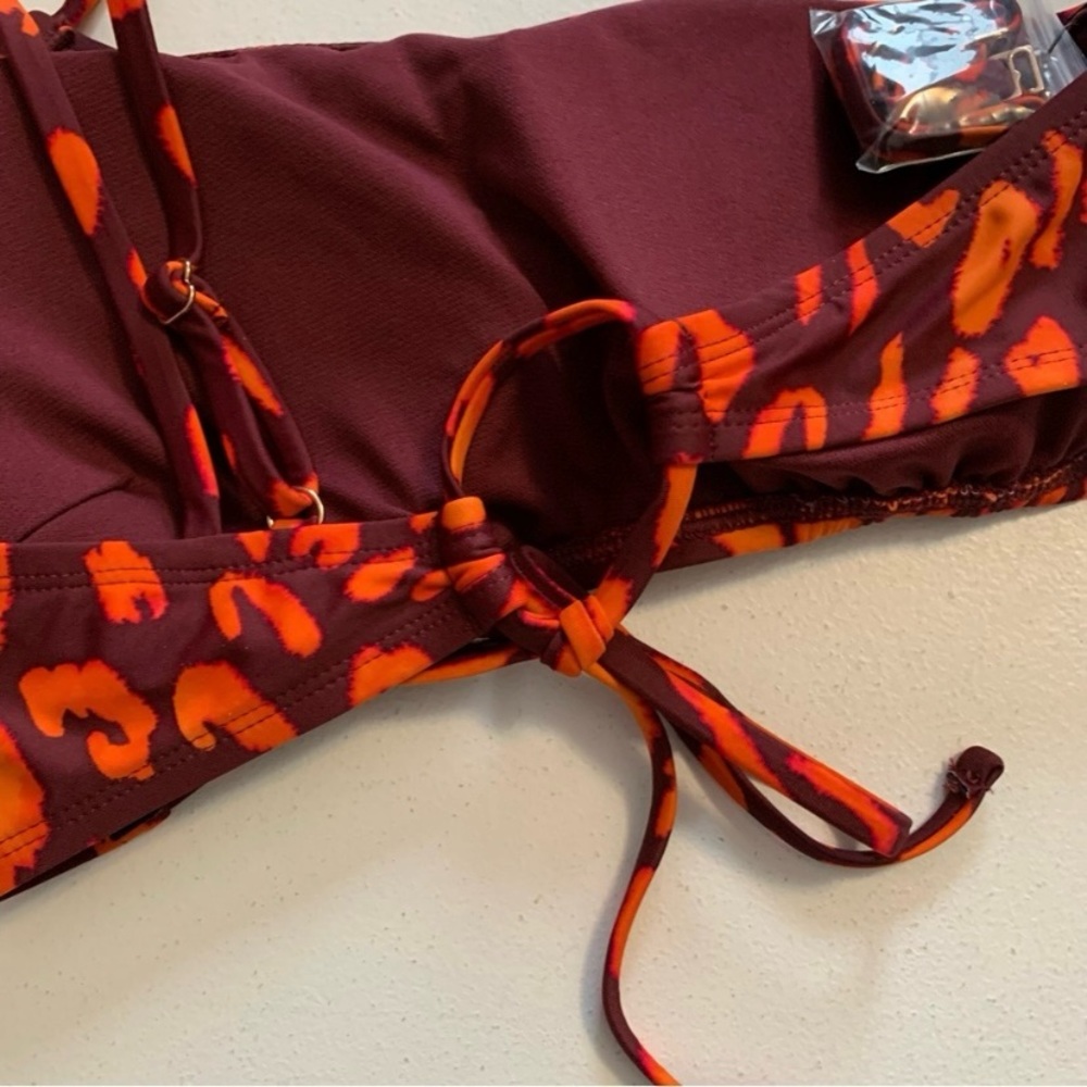 Shade & Shore Convertible One Shoulder Bikini Top Size Large NWOT - Picture 8 of 15